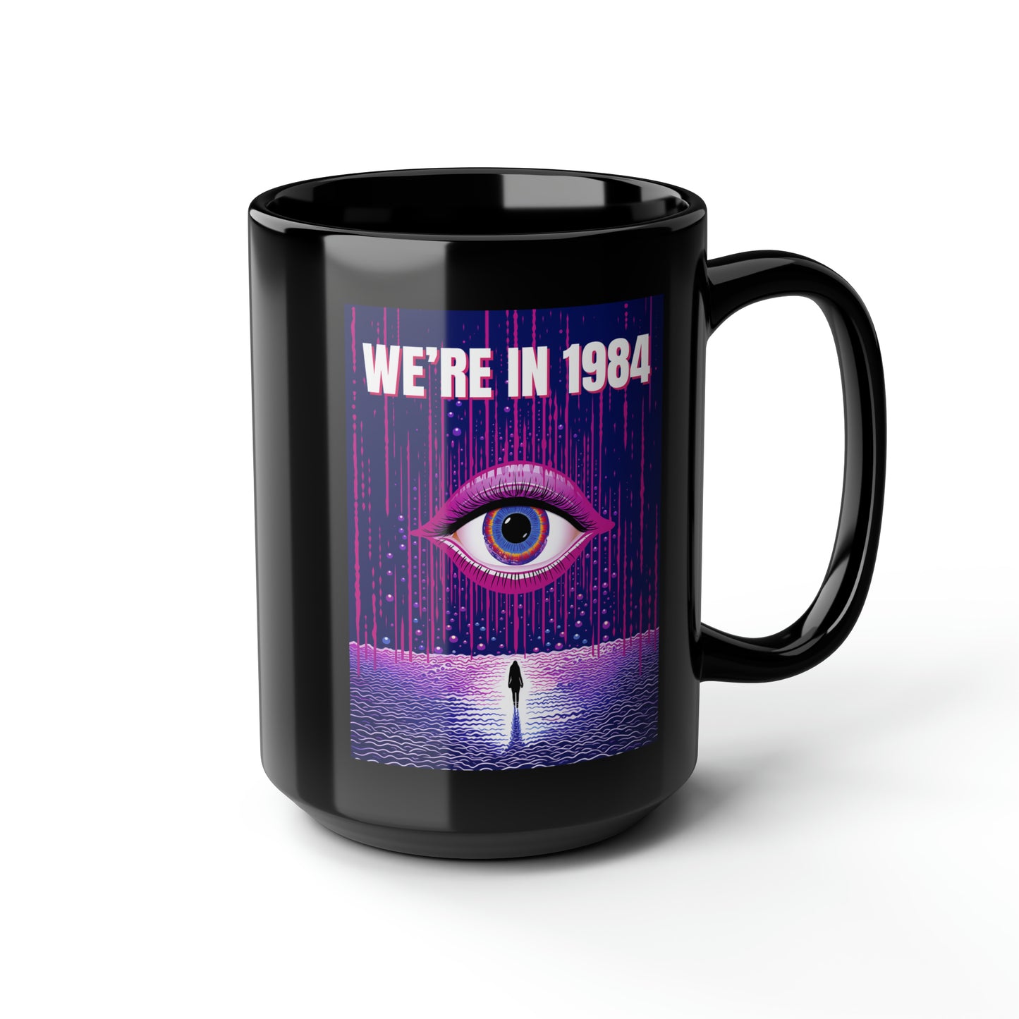 1984 Black Mug, 15oz