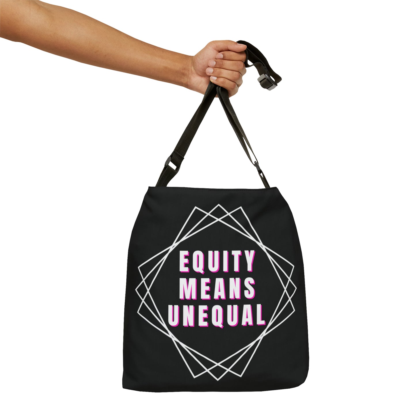 Equity Means Unequal Adjustable Tote Bag (AOP)