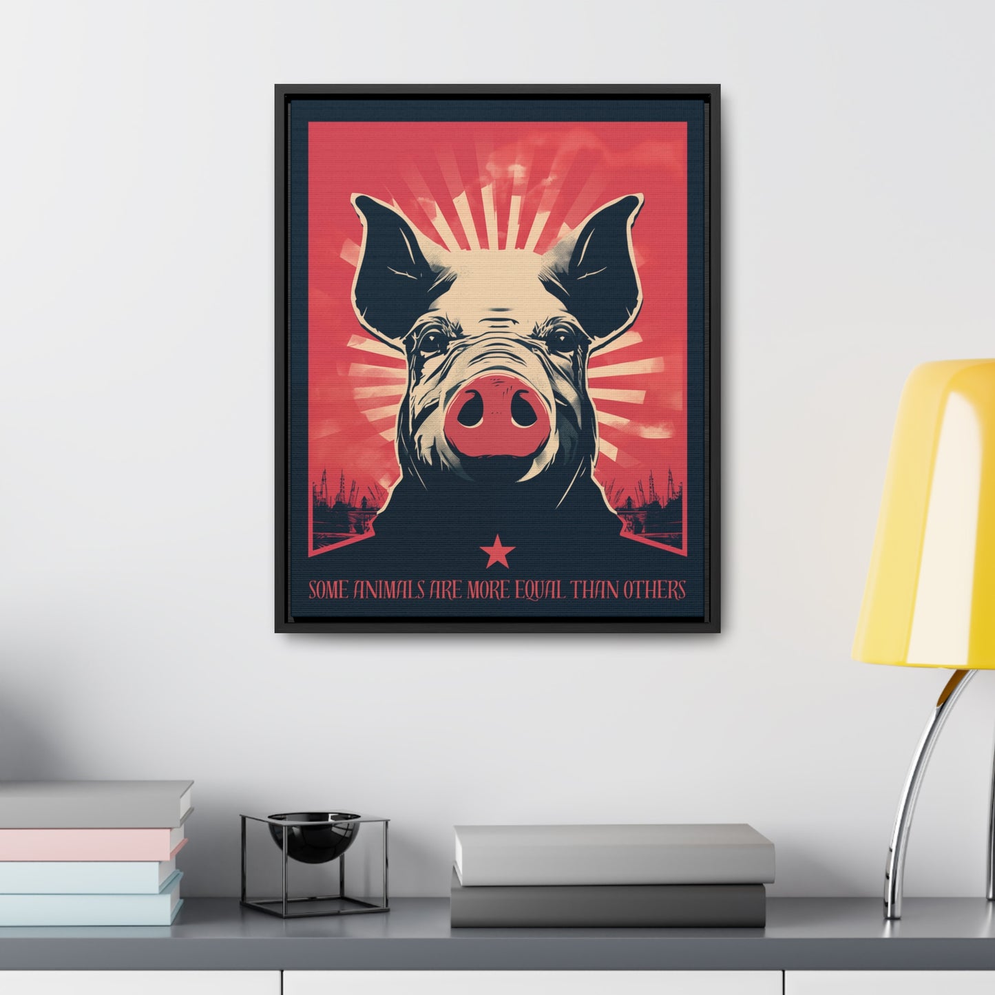 Some Animals Are More Equal Than Others Gallery Canvas Wraps, Vertical Frame