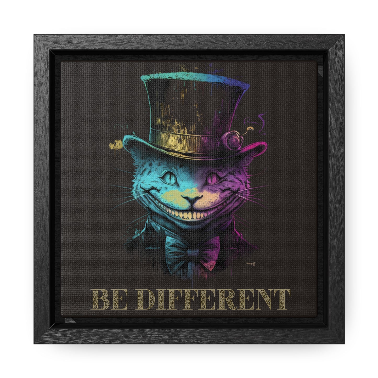 Be Different Gallery Canvas Wraps, Square Frame