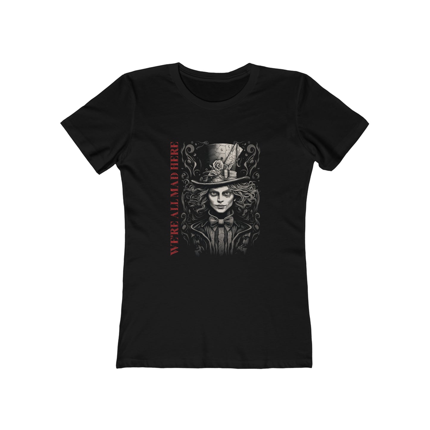 We're All Mad Here Signature Women's The Boyfriend Tee