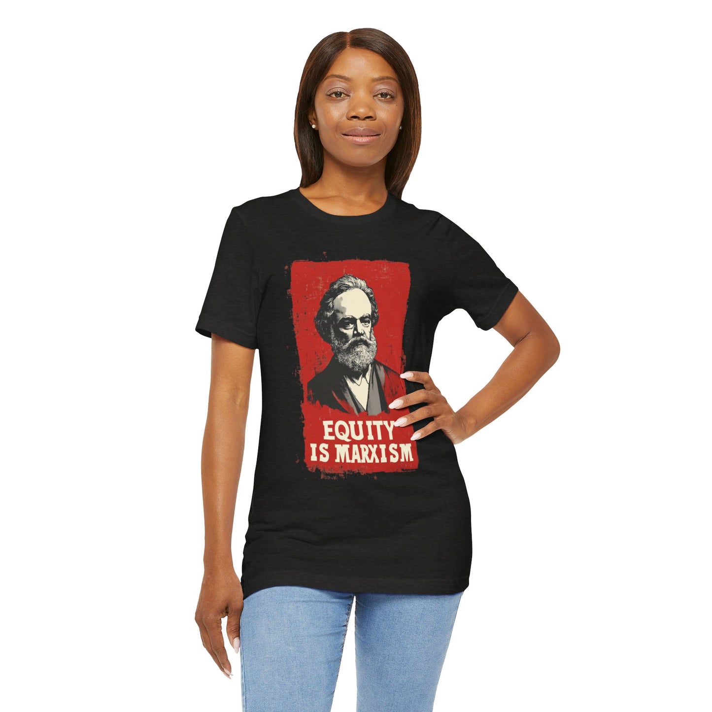 Equity Is Marxism Unisex Jersey Short Sleeve Tee