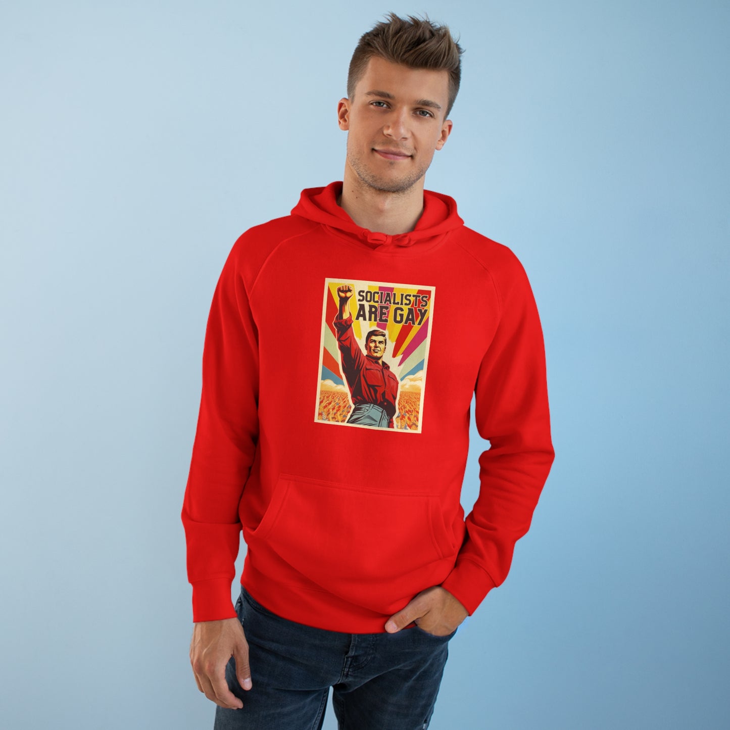 Socialists Are Gay Unisex Supply Hoodie