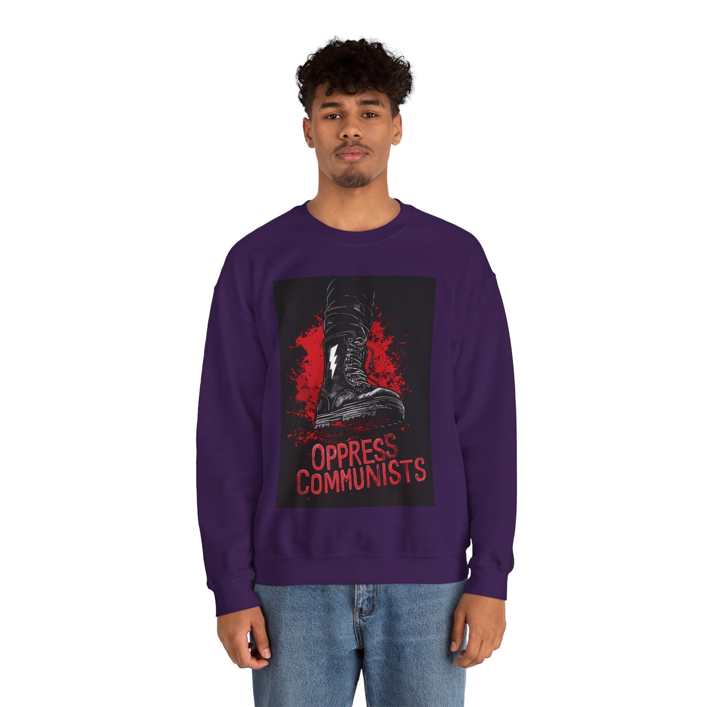 Oppress Communists Unisex Heavy Blend™ Crewneck Sweatshirt