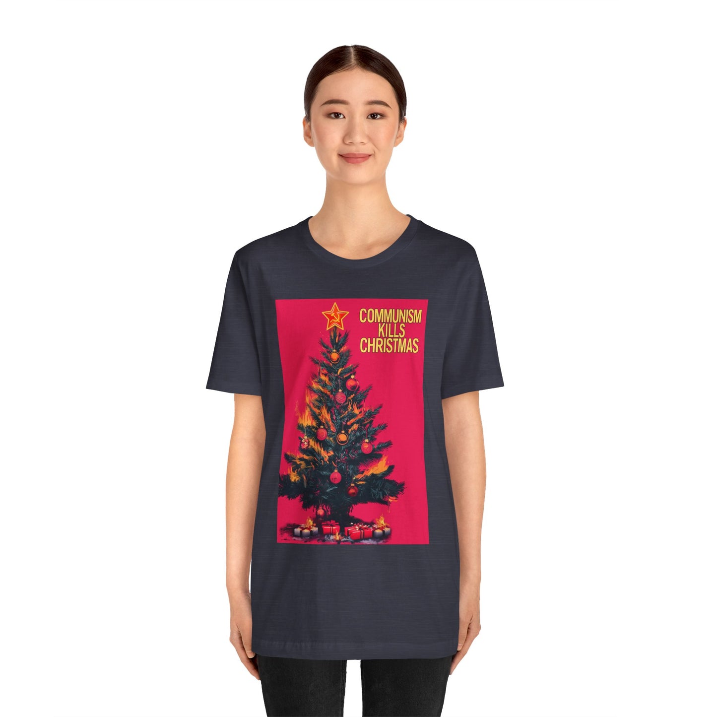 Communism Kills Christmas Unisex Jersey Short Sleeve Tee