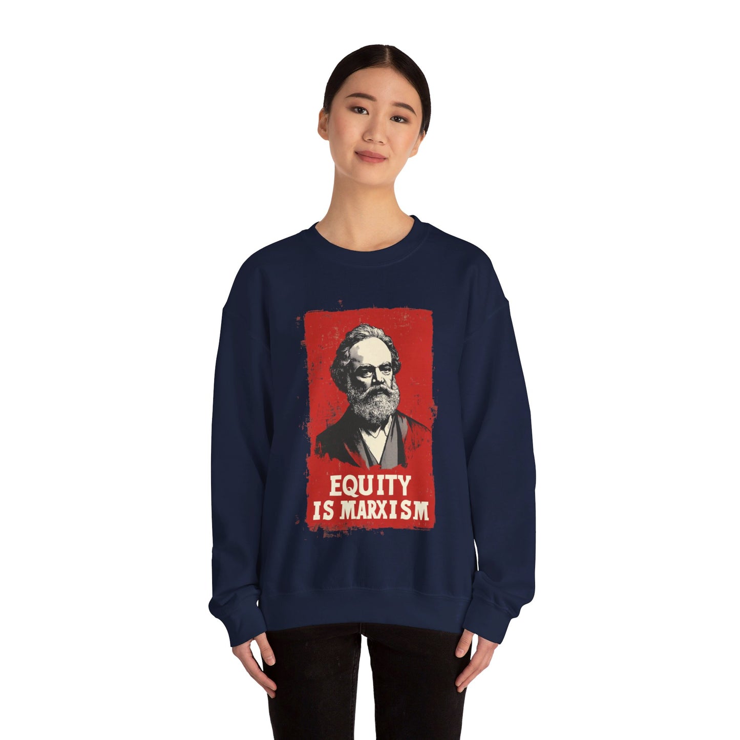 Equity Is Marxism Unisex Heavy Blend™ Crewneck Sweatshirt