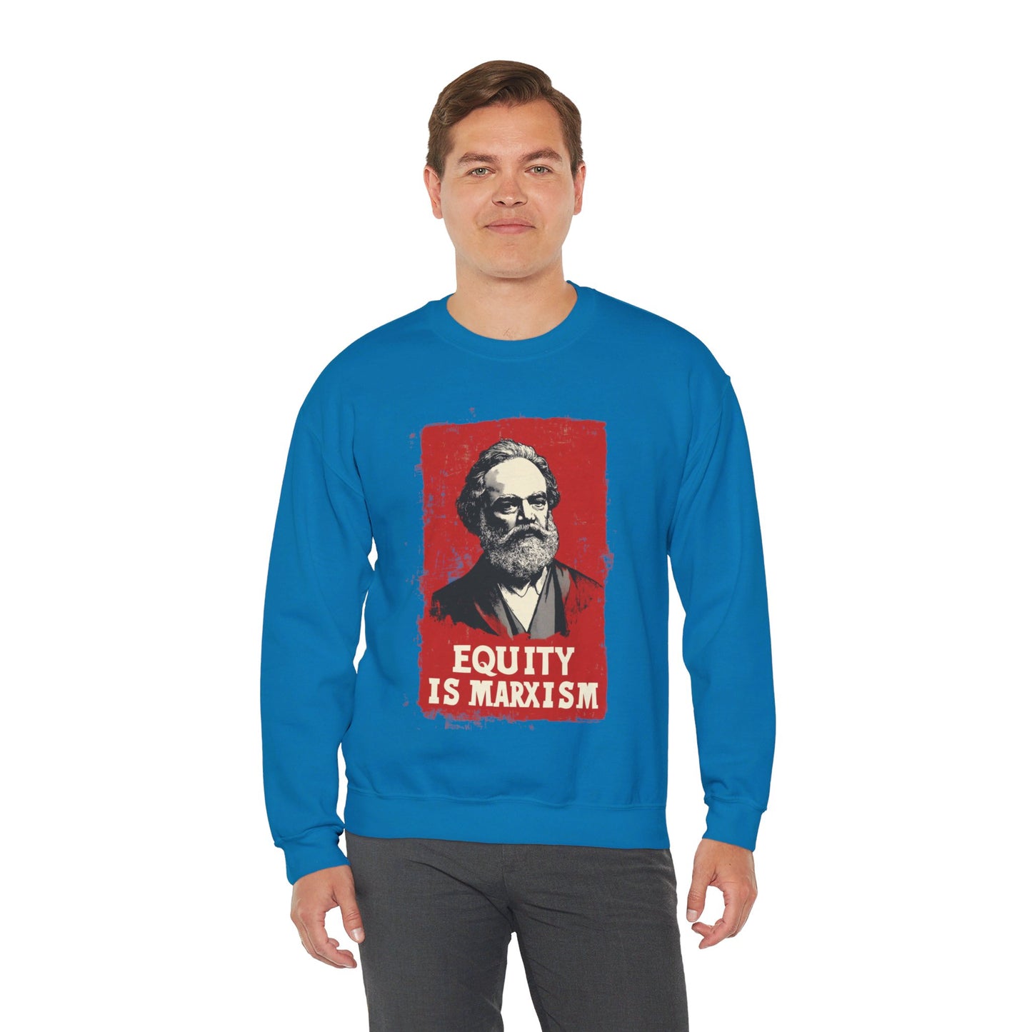 Equity Is Marxism Unisex Heavy Blend™ Crewneck Sweatshirt