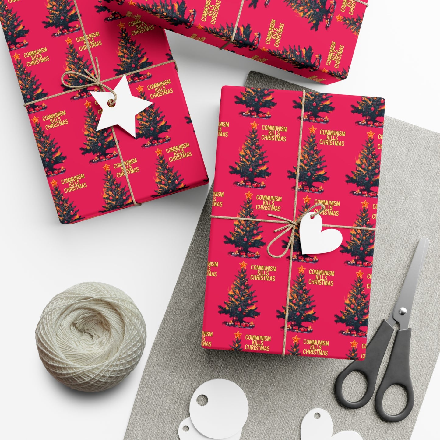 Communism Kills Christmas Gift Wrap Papers