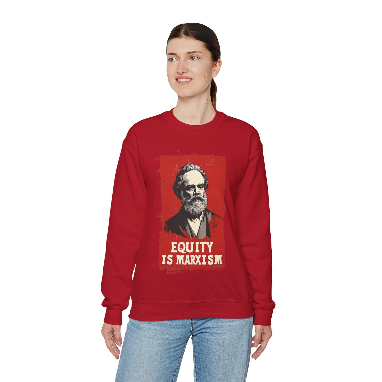 Equity Is Marxism Unisex Heavy Blend™ Crewneck Sweatshirt