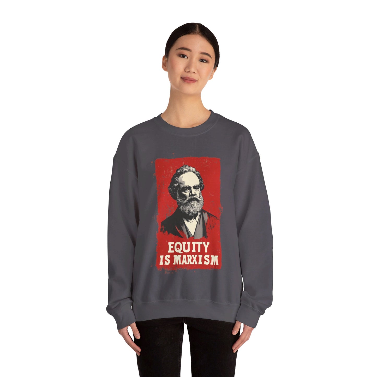 Equity Is Marxism Unisex Heavy Blend™ Crewneck Sweatshirt