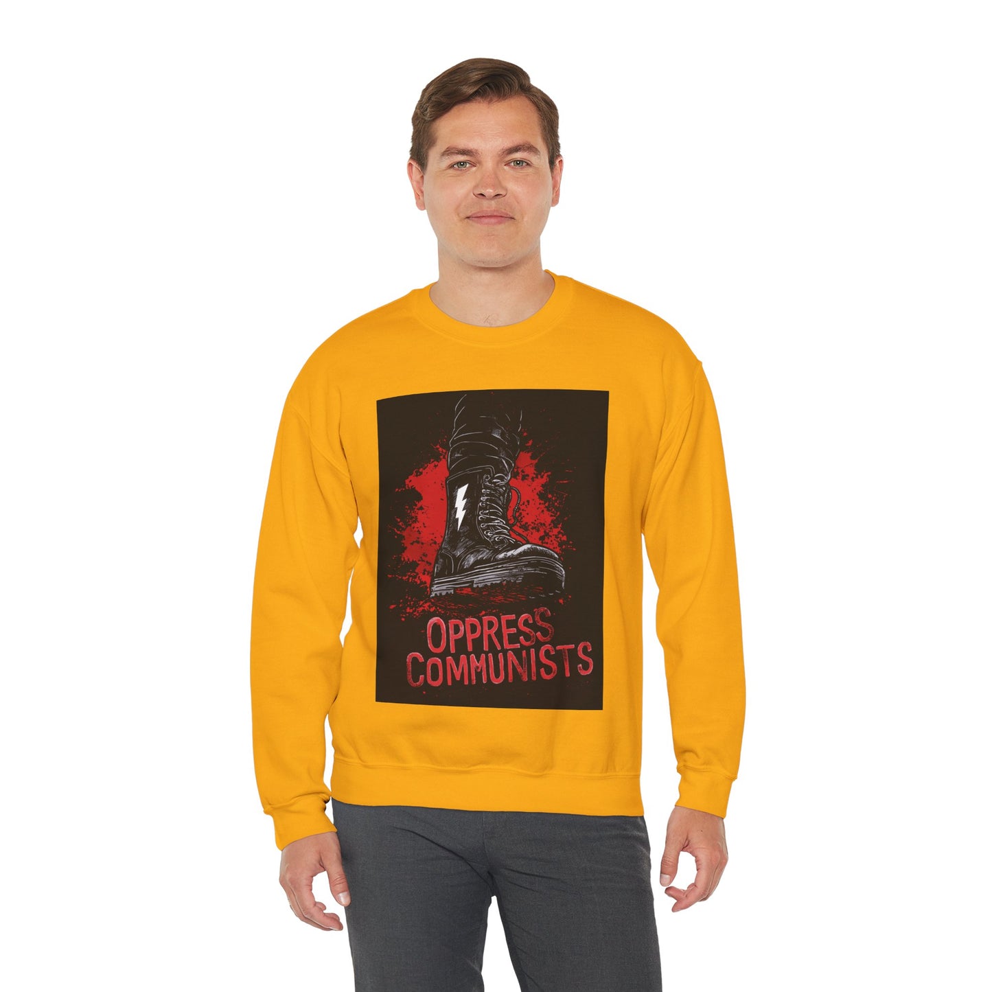 Oppress Communists Unisex Heavy Blend™ Crewneck Sweatshirt