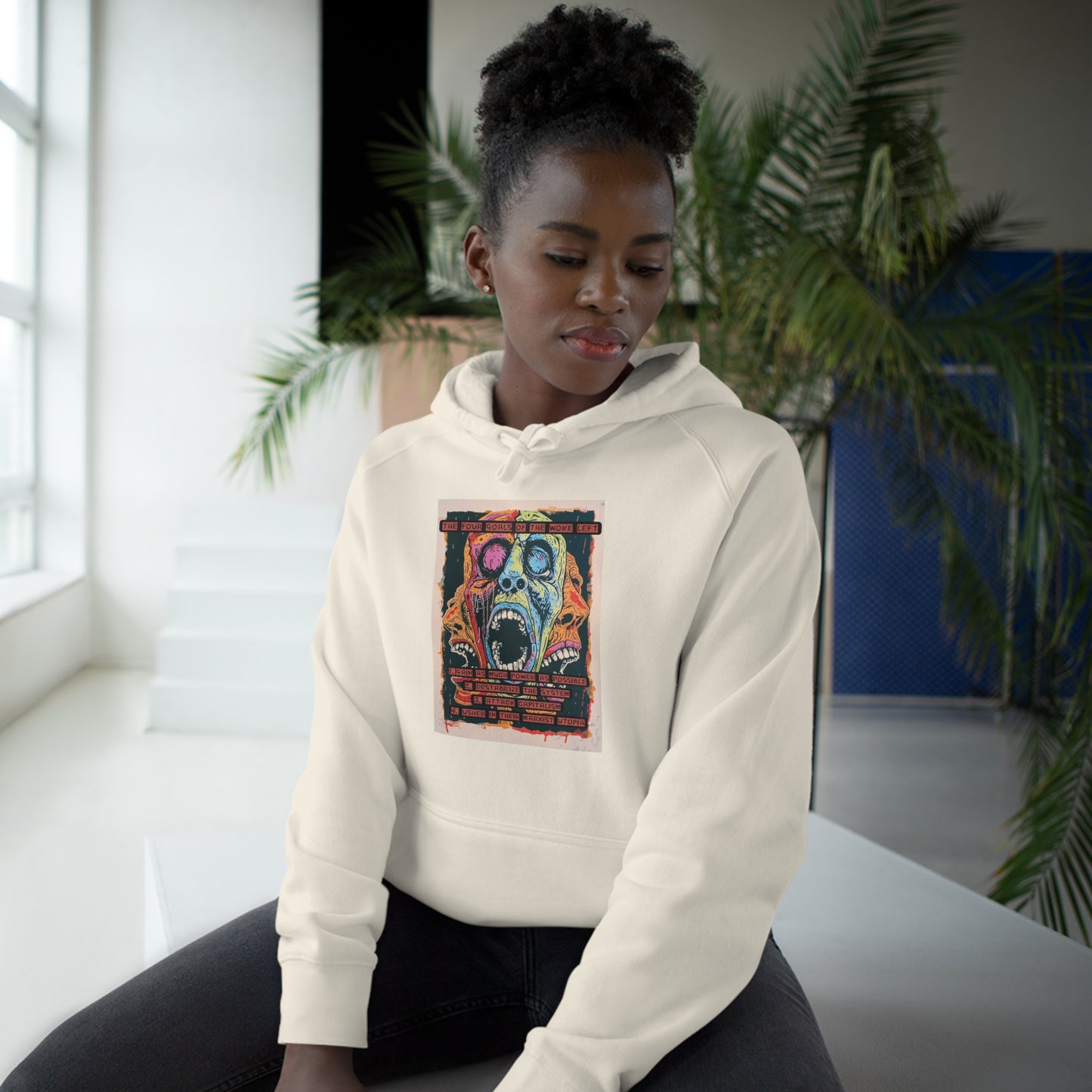The Four Goals of the Woke Left Artisan Series Unisex Supply Hoodie