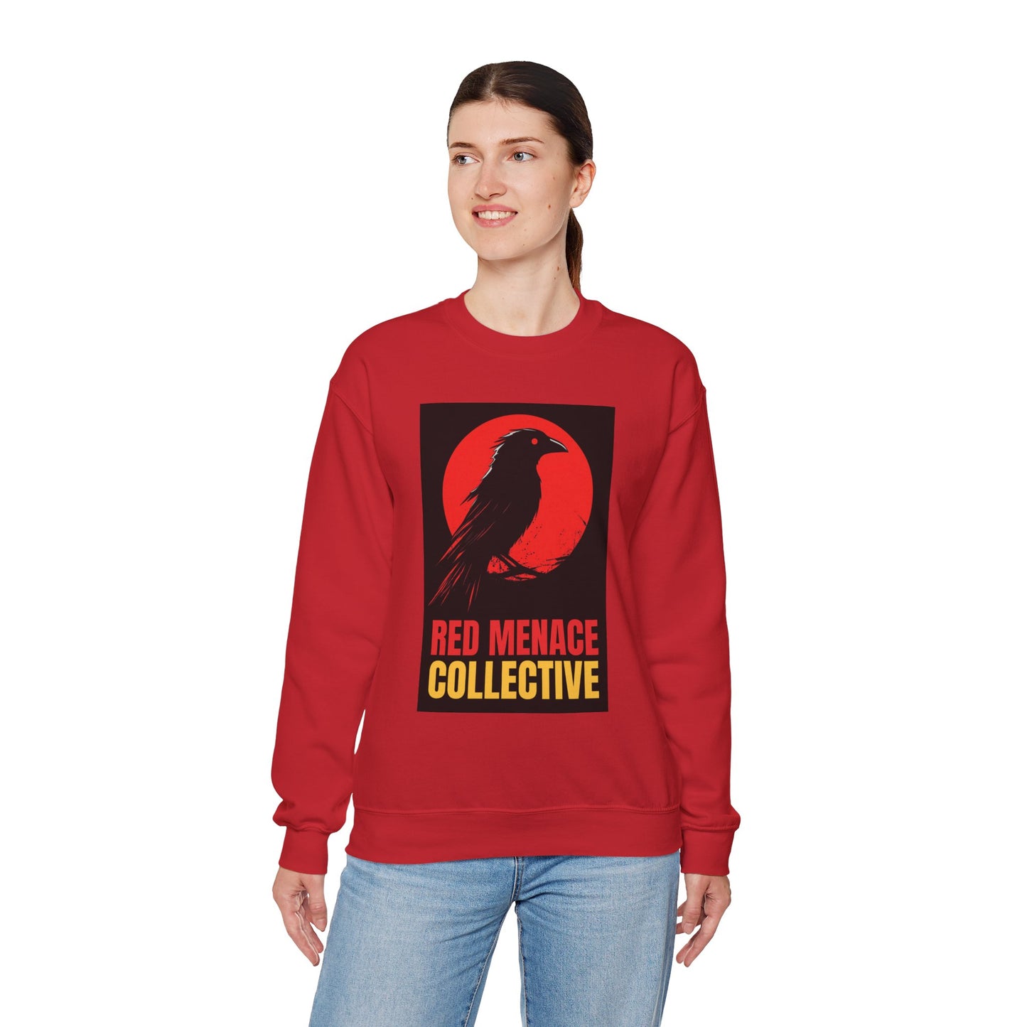 Red Menace Collective - Crow Unisex Heavy Blend™ Crewneck Sweatshirt