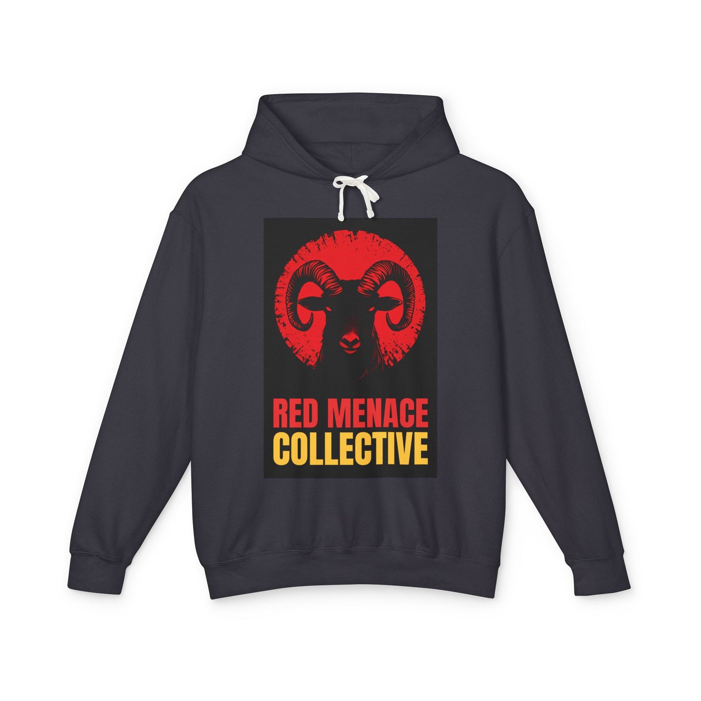 Red Menace Collective - Ram Unisex Lightweight Hooded Sweatshirt