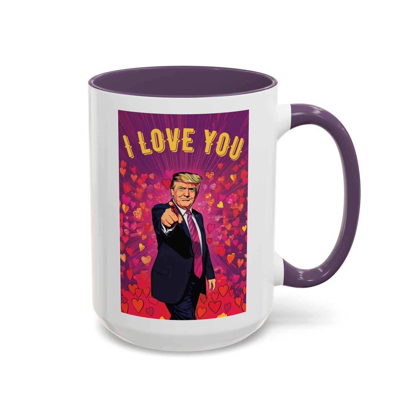 Donald Trump 'I Love You' Valentine's Day Coffee Mug (15oz)