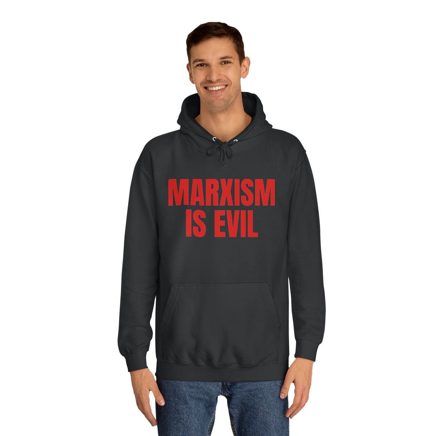 Marxism Is Evil (Red) Unisex College Hoodie