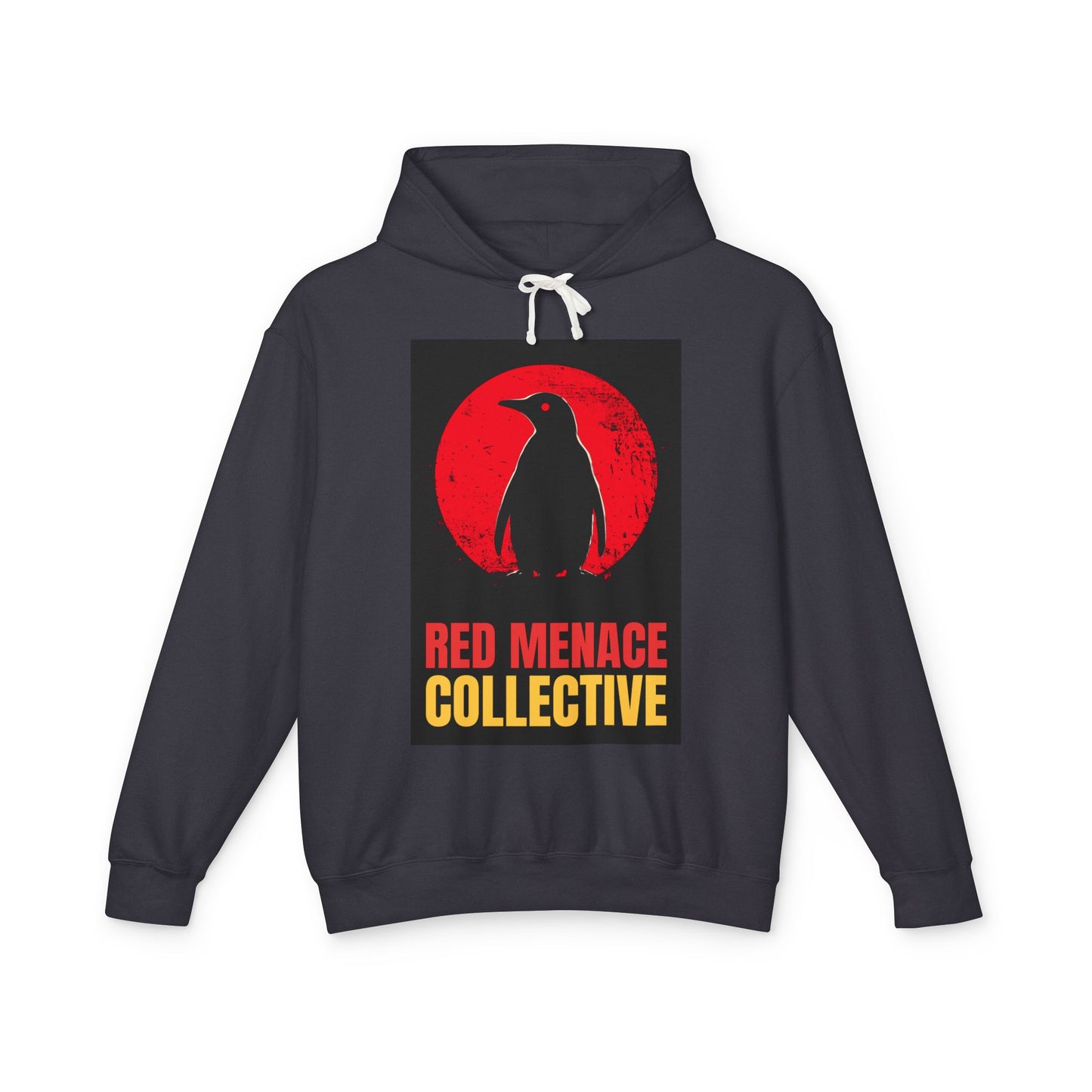 Red Menace Collective - Penguin Unisex Lightweight Hooded Sweatshirt