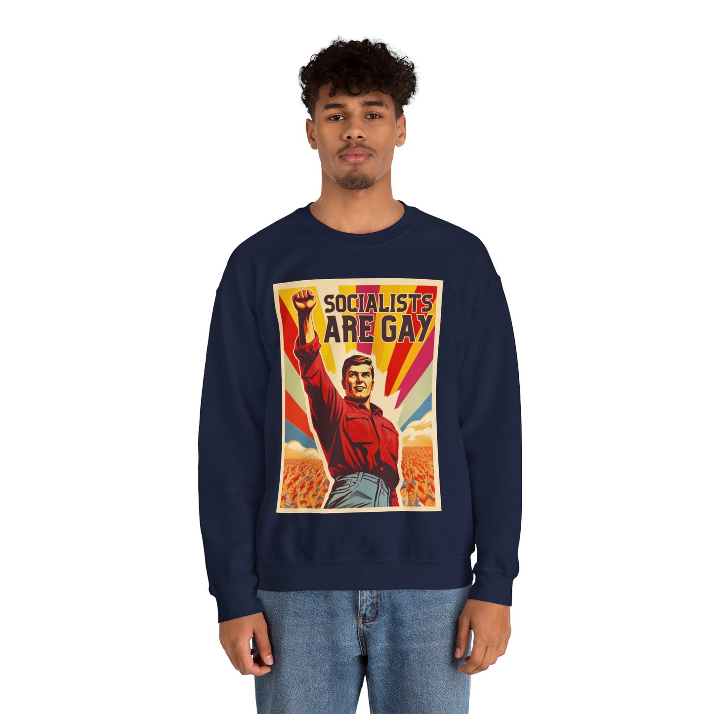 Socialists Are Gay Unisex Heavy Blend™ Crewneck Sweatshirt