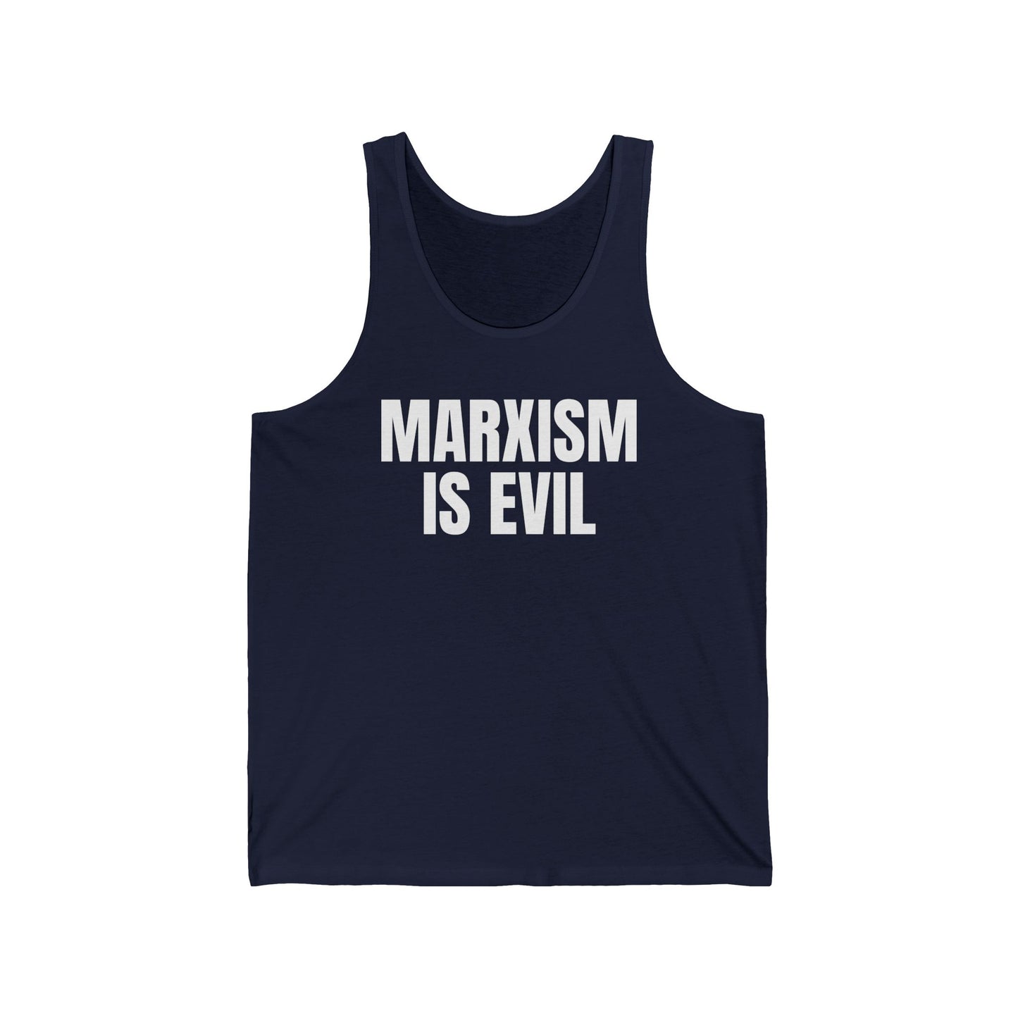 Marxism Is Evil Unisex Jersey Tank