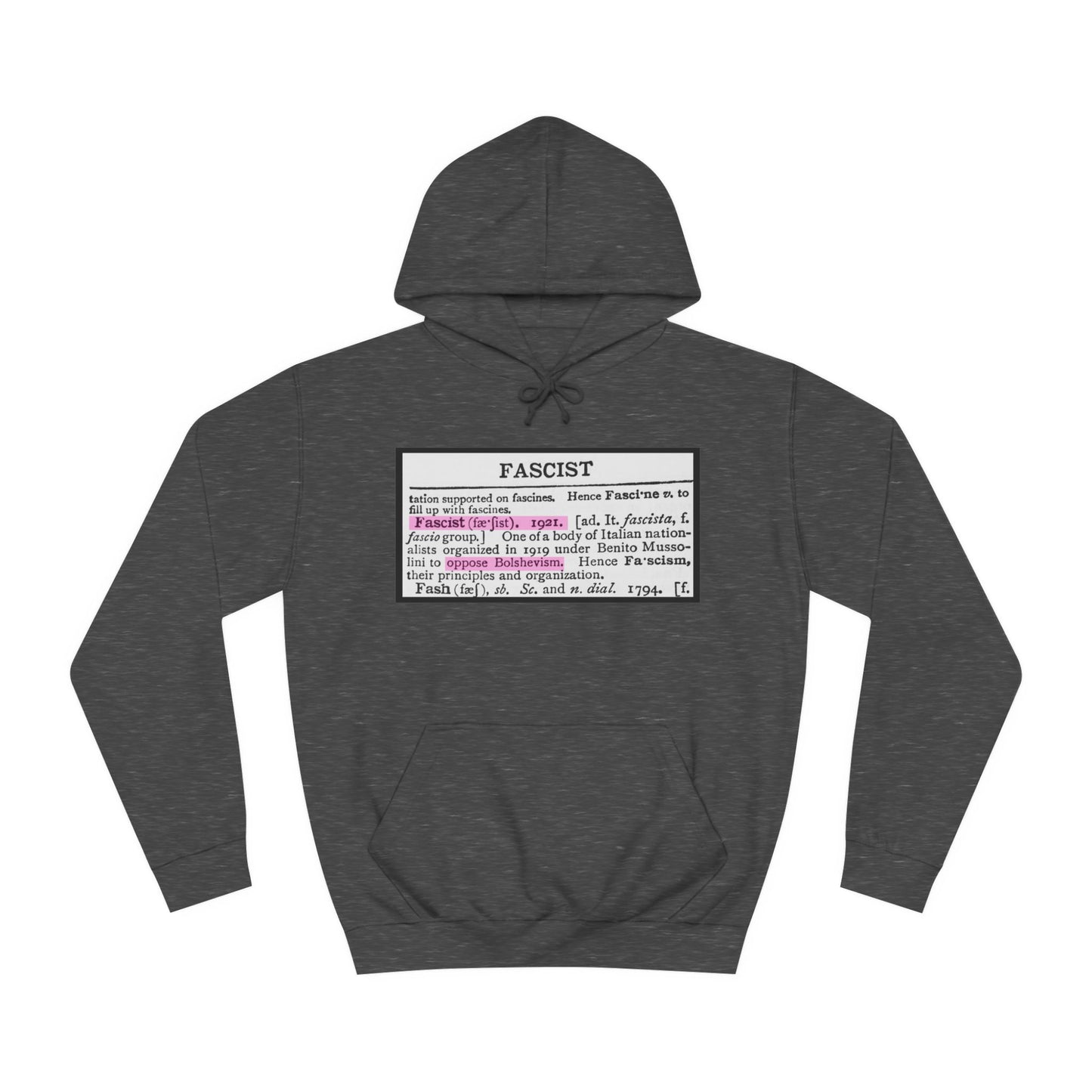 Fascism Is Anti-Communist Unisex College Hoodie