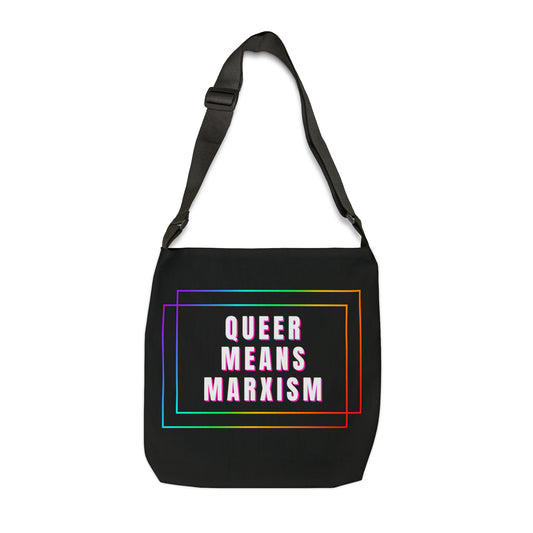 Queer Means Marxism Adjustable Tote Bag (AOP)