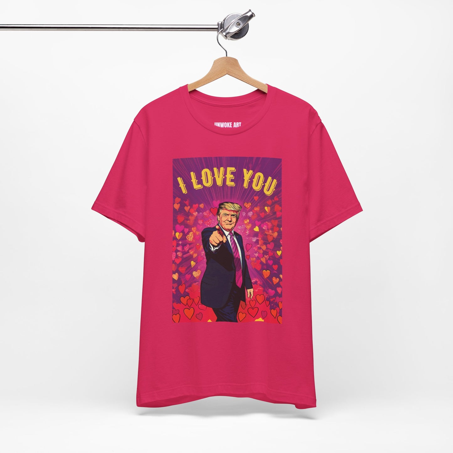 Donald Trump 'I Love You' Valentine's Day Unisex Jersey Short Sleeve Tee