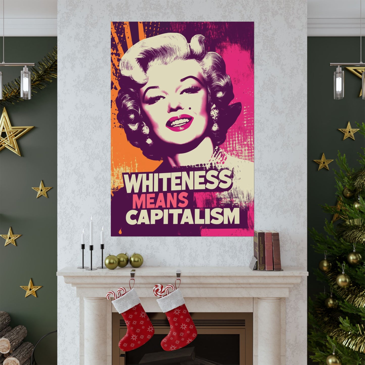 Whiteness Means Capitalism Warhol Tribute Matte Vertical Posters