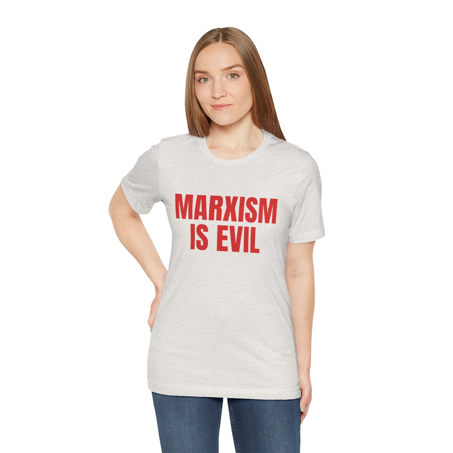 Marxism Is Evil Unisex Jersey Short Sleeve Tee