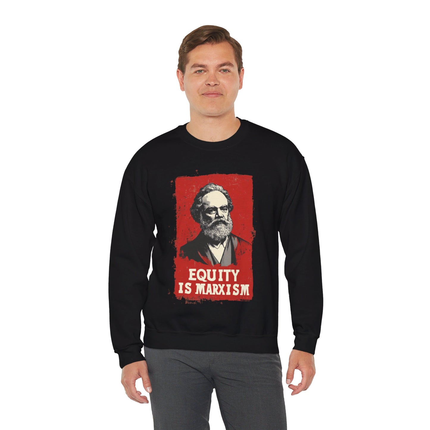 Equity Is Marxism Unisex Heavy Blend™ Crewneck Sweatshirt