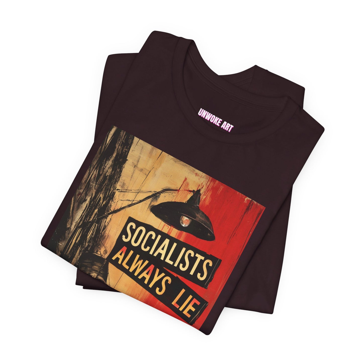 Socialists Always Lie - City Scene, Unisex Jersey Short Sleeve Tee