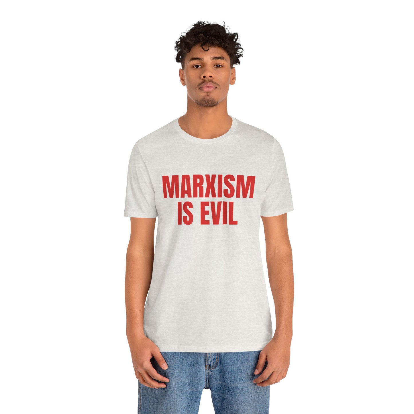 Marxism Is Evil Unisex Jersey Short Sleeve Tee