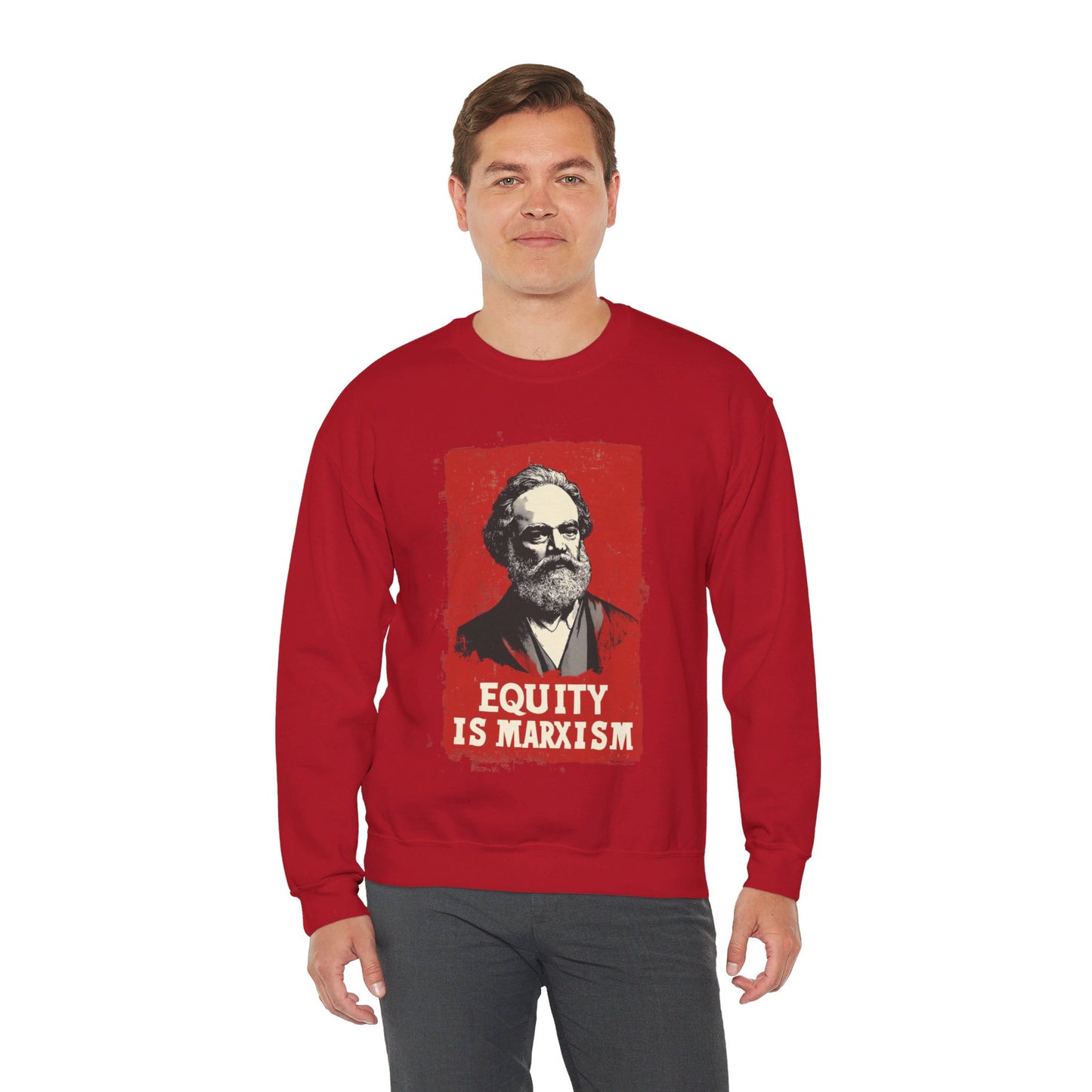 Equity Is Marxism Unisex Heavy Blend™ Crewneck Sweatshirt