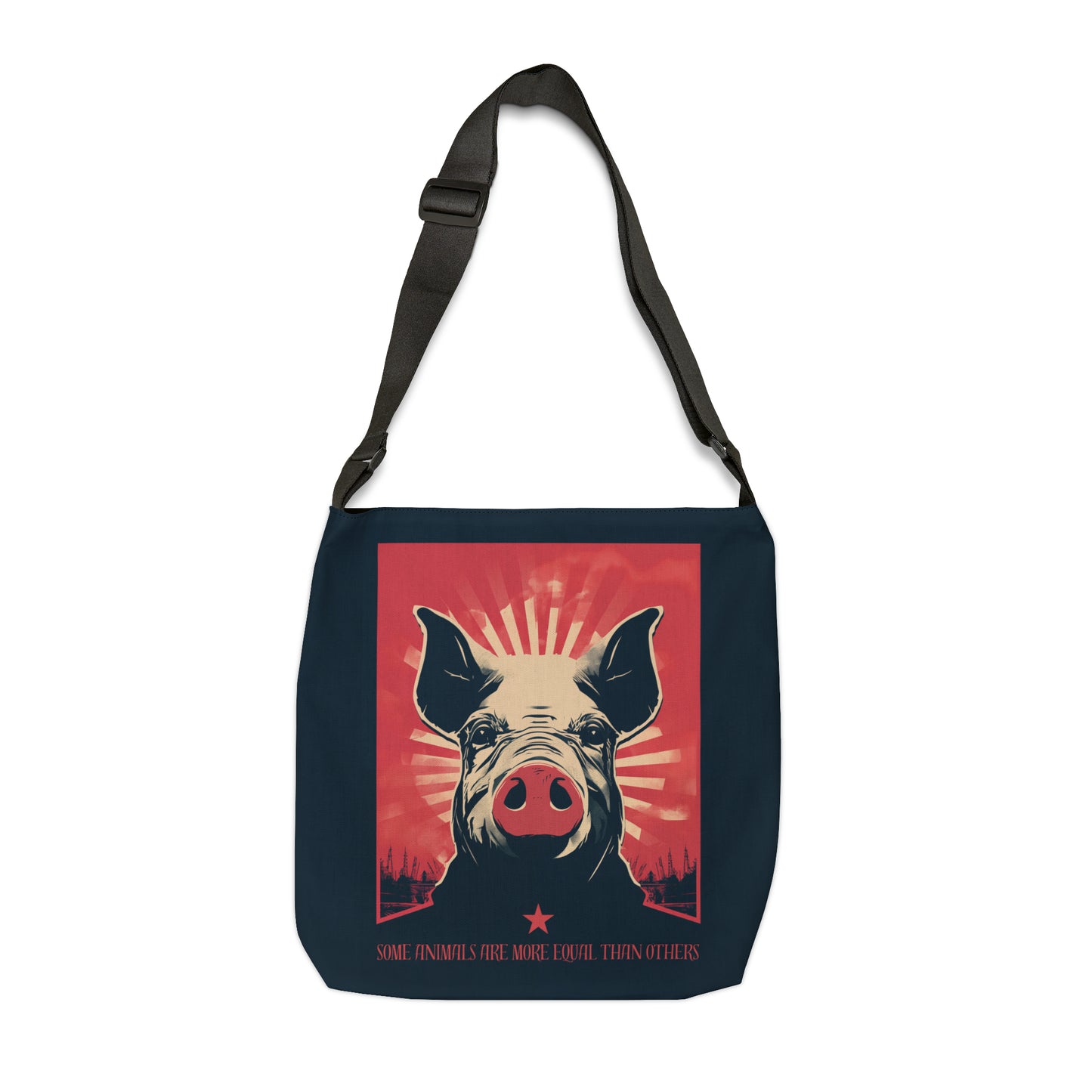 Some Animals Are More Equal Than Others Adjustable Tote Bag (AOP)