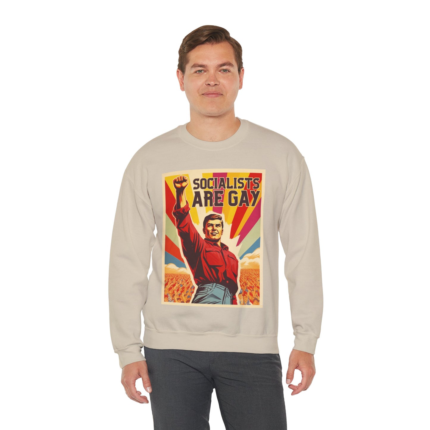 Socialists Are Gay Unisex Heavy Blend™ Crewneck Sweatshirt