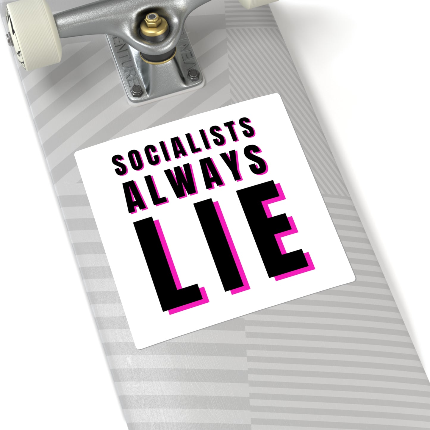 Socialists Always Lie Square Stickers