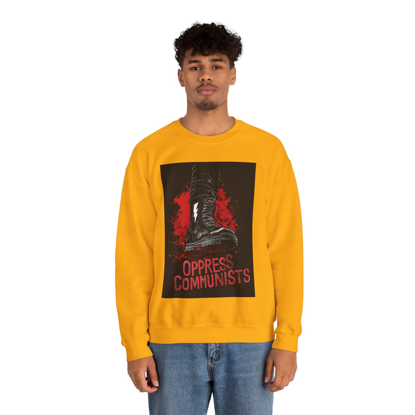 Oppress Communists Unisex Heavy Blend™ Crewneck Sweatshirt