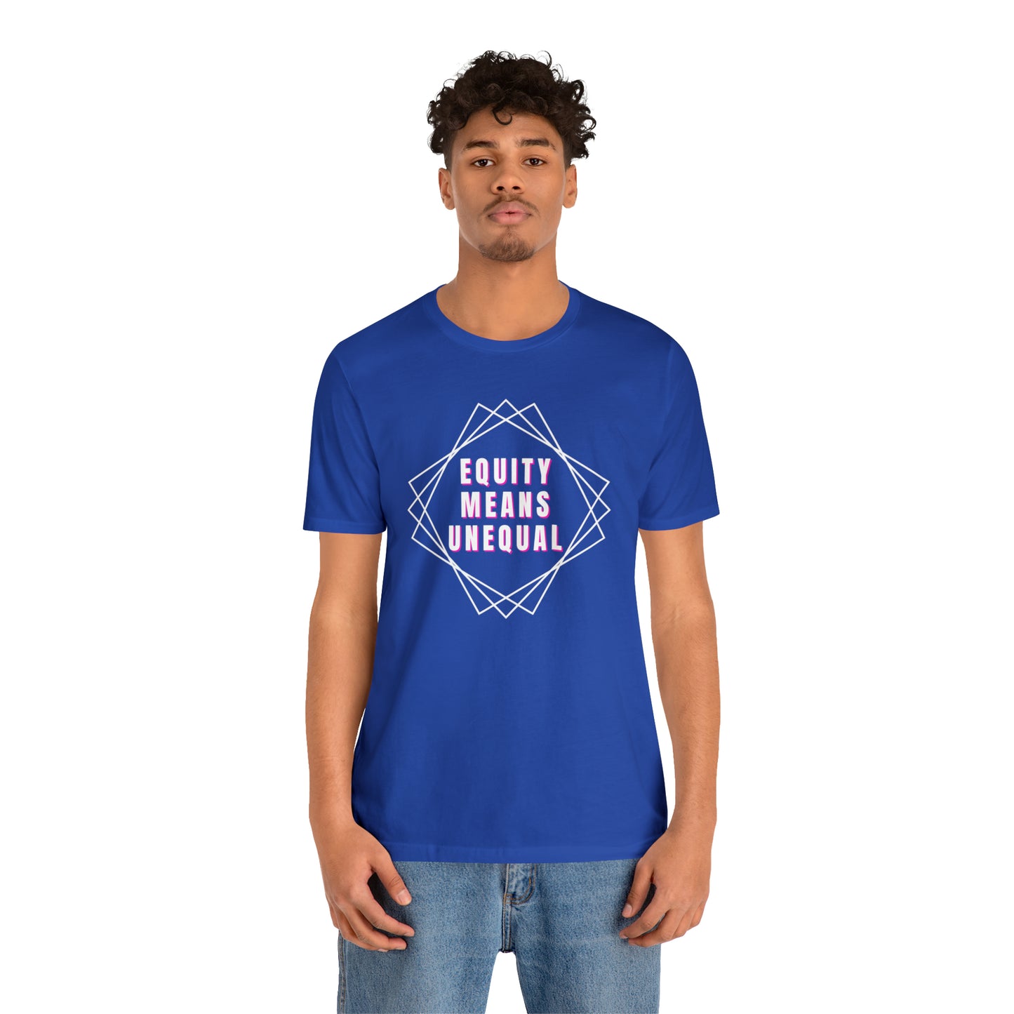 Equity Means Unequal Unisex Jersey Short Sleeve Tee