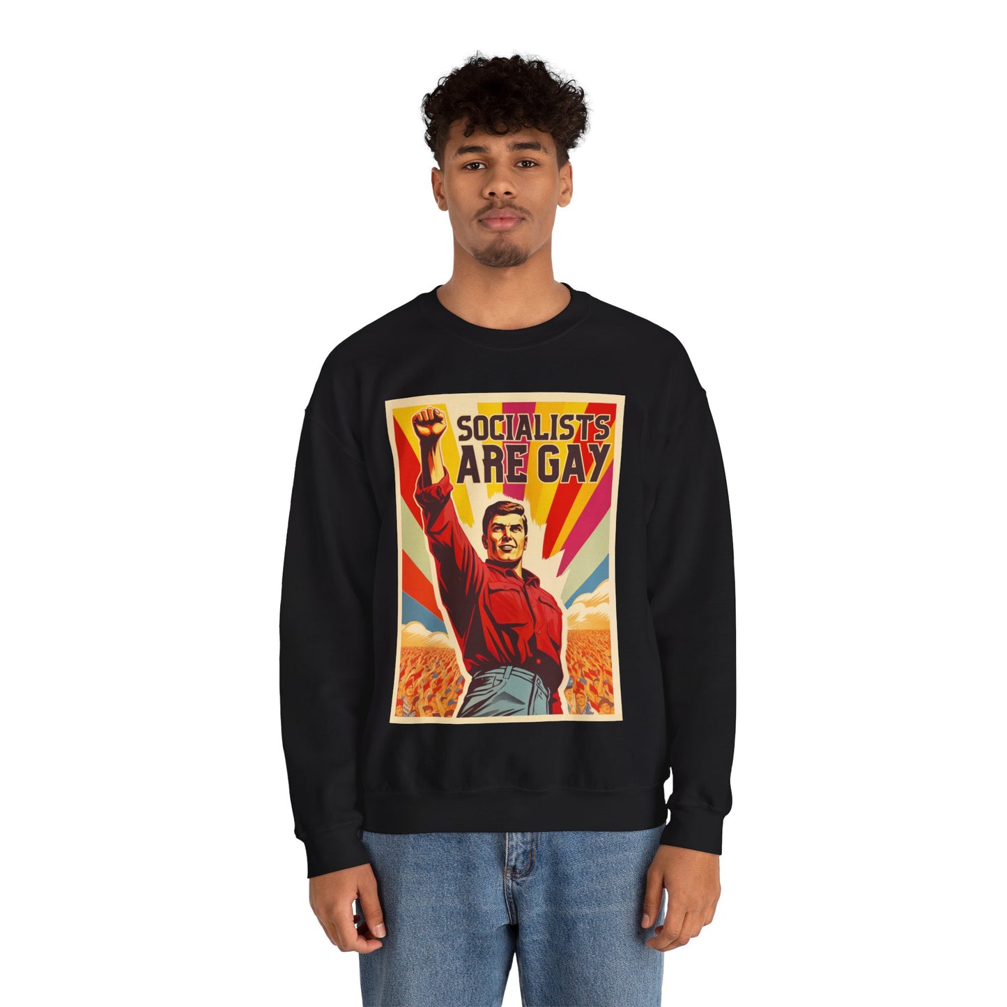 Socialists Are Gay Unisex Heavy Blend™ Crewneck Sweatshirt