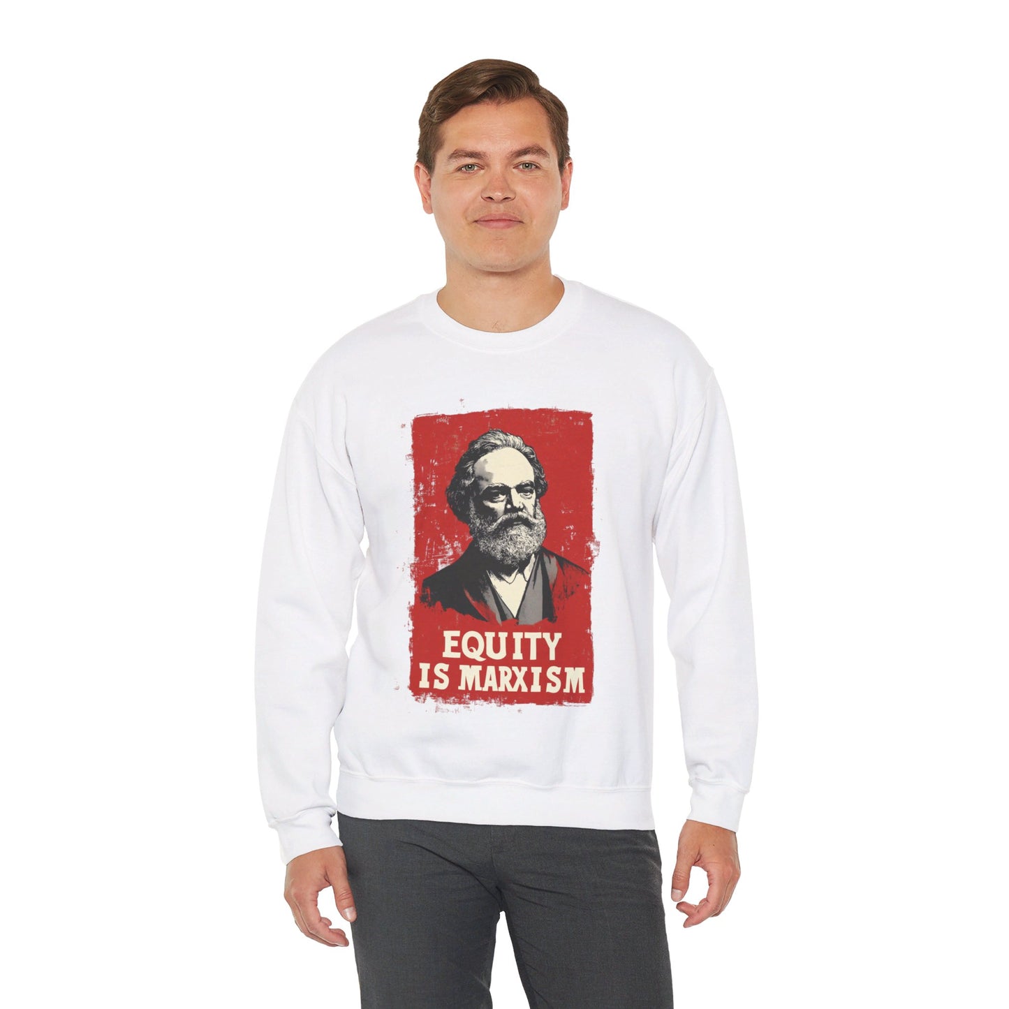 Equity Is Marxism Unisex Heavy Blend™ Crewneck Sweatshirt