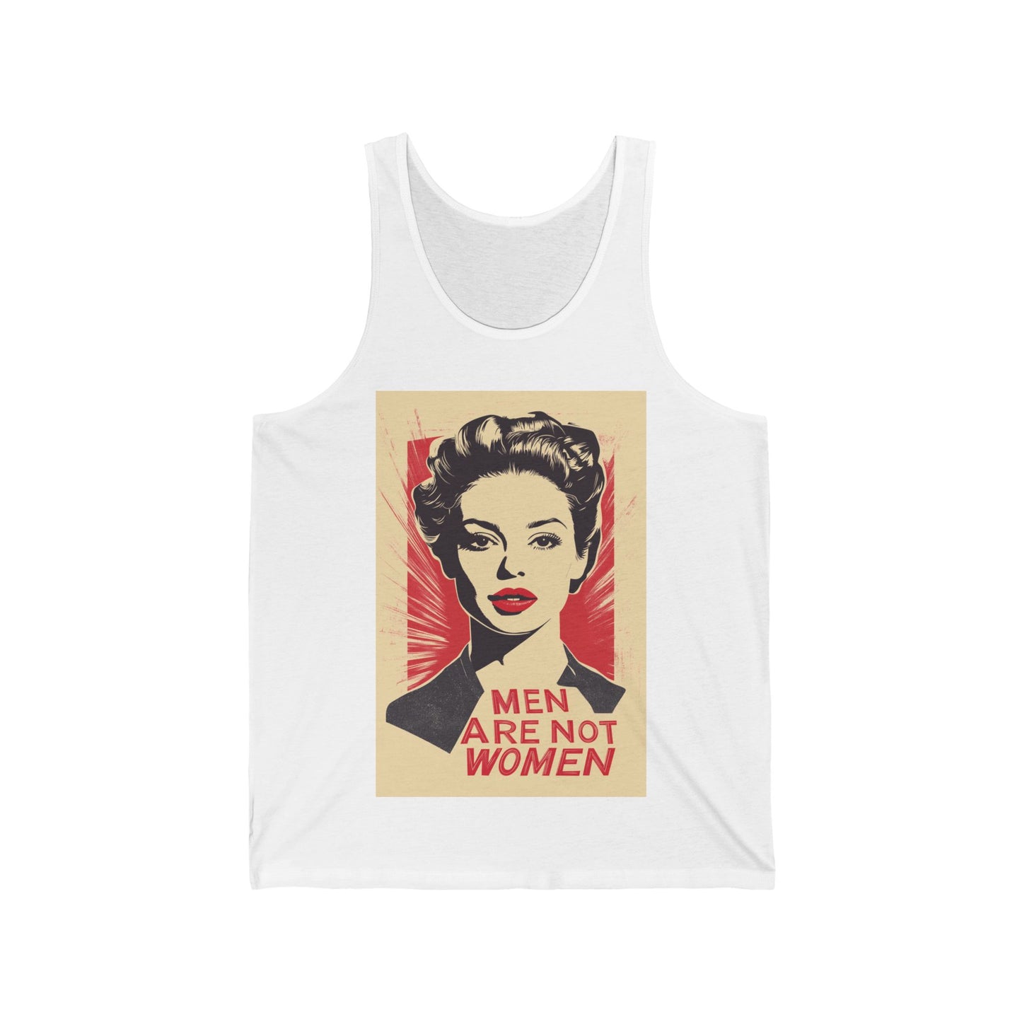 Men Are Not Women Unisex Jersey Tank