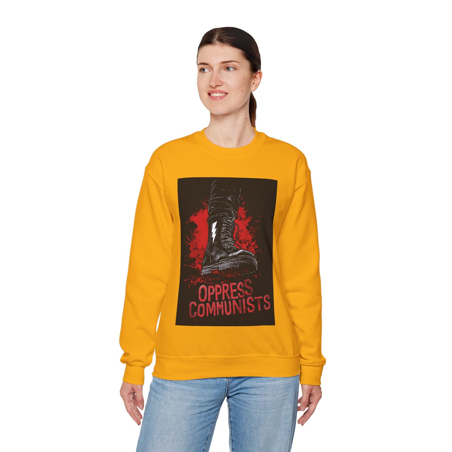 Oppress Communists Unisex Heavy Blend™ Crewneck Sweatshirt