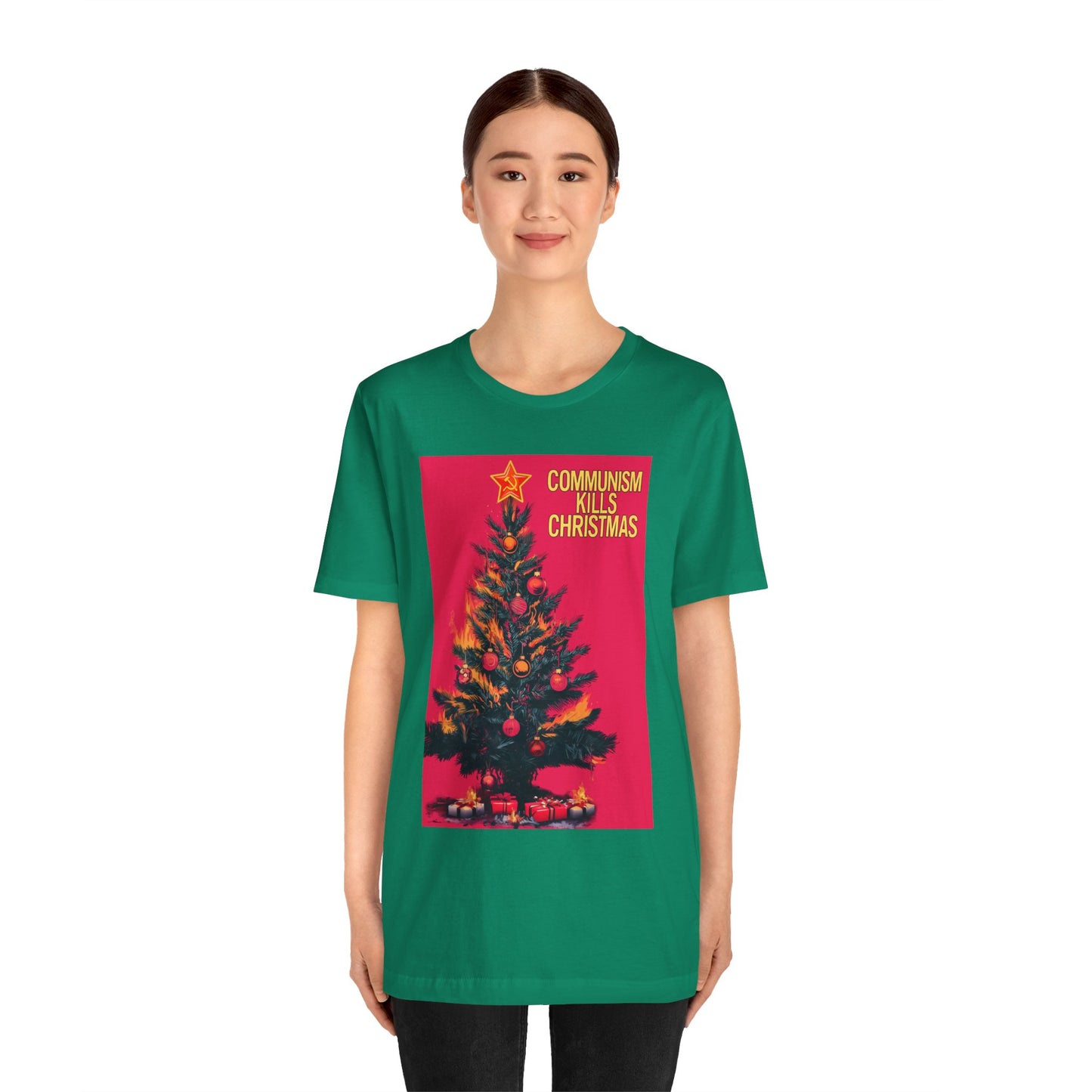 Communism Kills Christmas Unisex Jersey Short Sleeve Tee