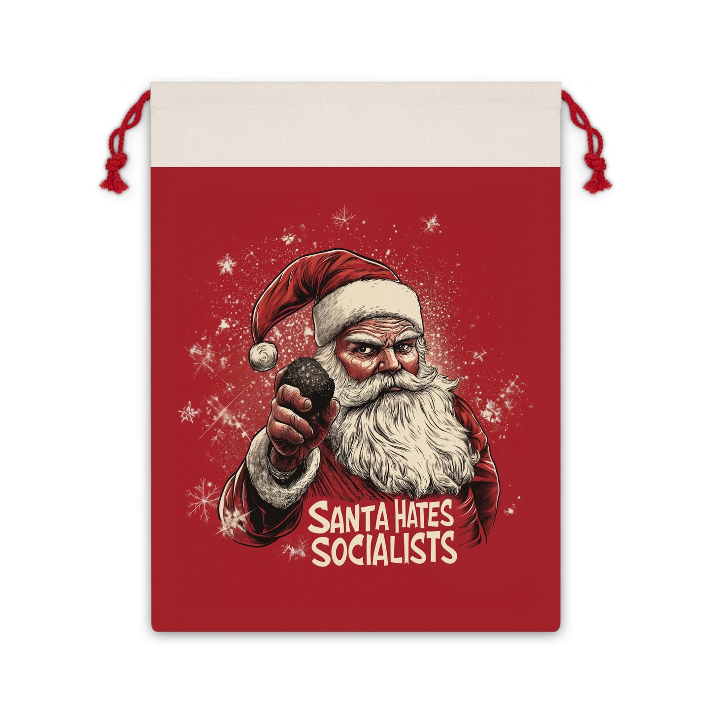 Santa Hates Socialists Gift Bag