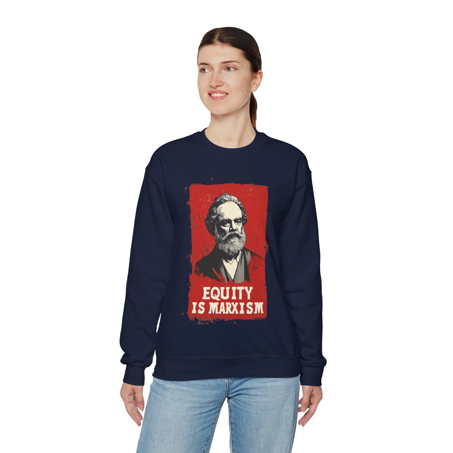 Equity Is Marxism Unisex Heavy Blend™ Crewneck Sweatshirt