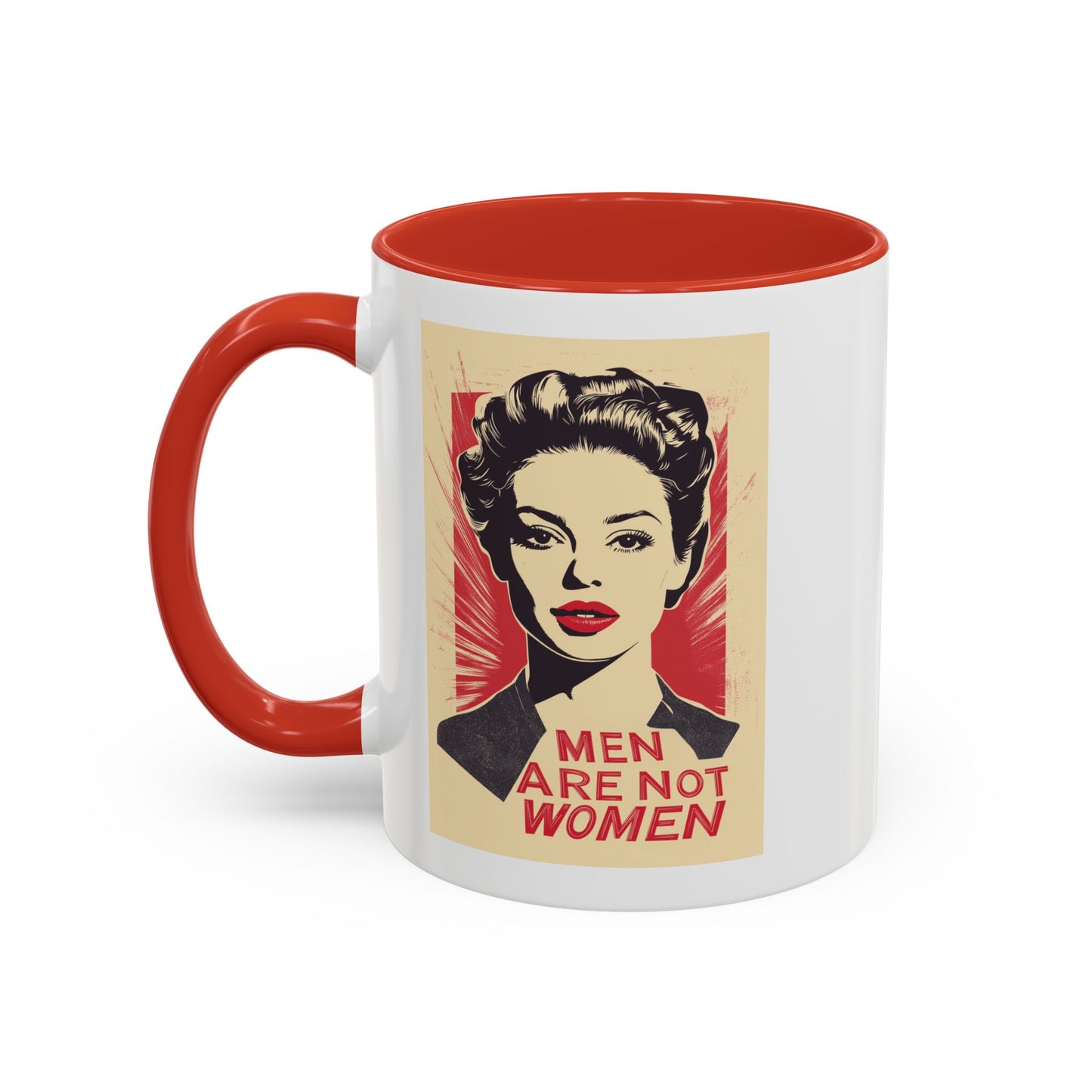 Men Are Not Women Accent Coffee Mug (11 or 15oz)