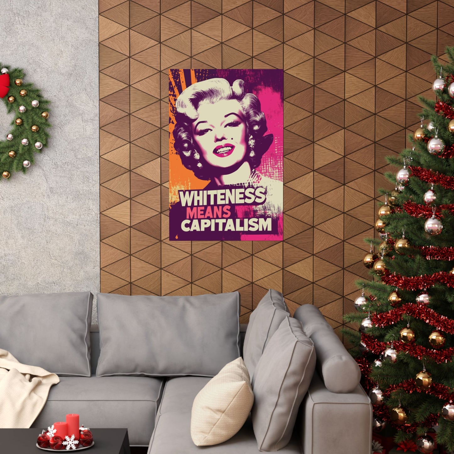 Whiteness Means Capitalism Warhol Tribute Matte Vertical Posters