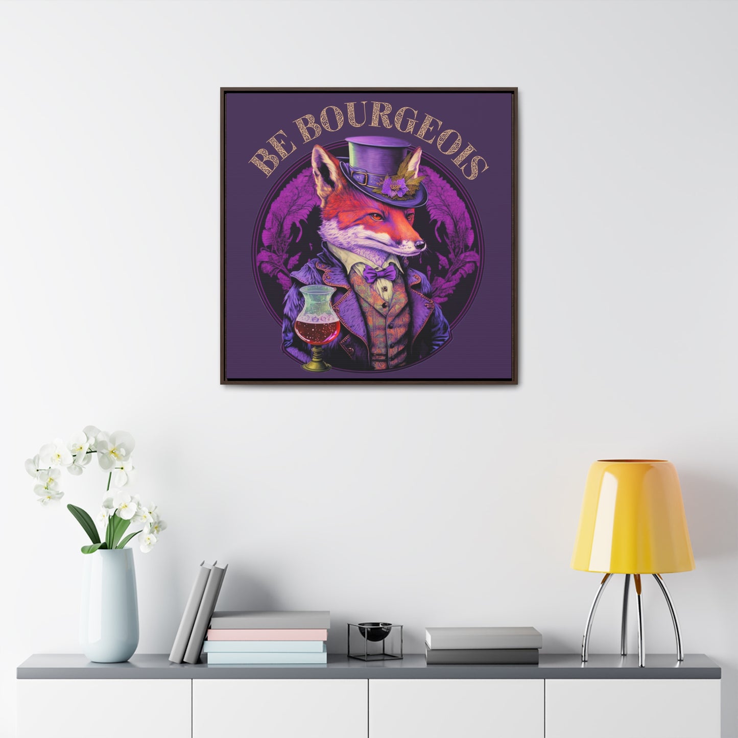 Be Bourgeois Gallery Canvas Wraps, Square Frame