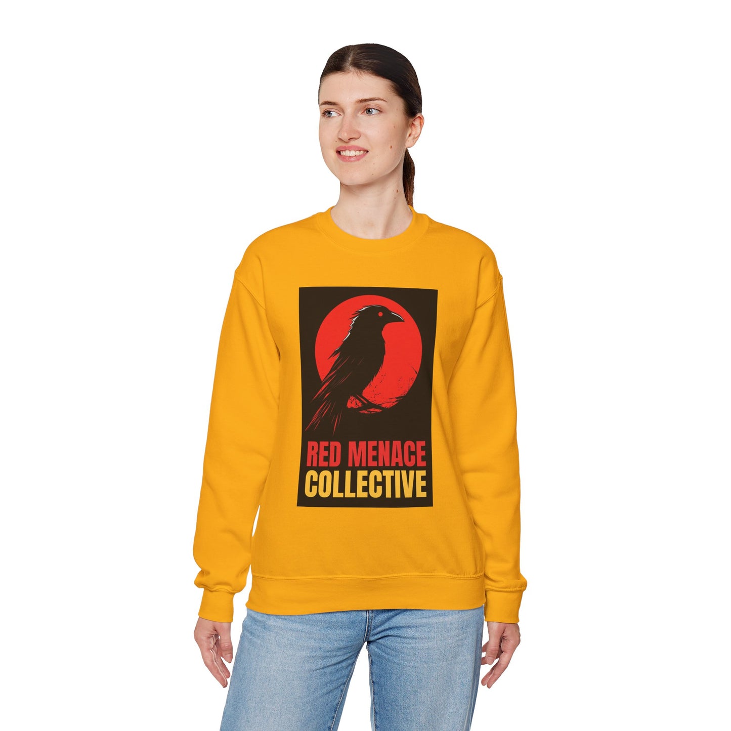 Red Menace Collective - Crow Unisex Heavy Blend™ Crewneck Sweatshirt