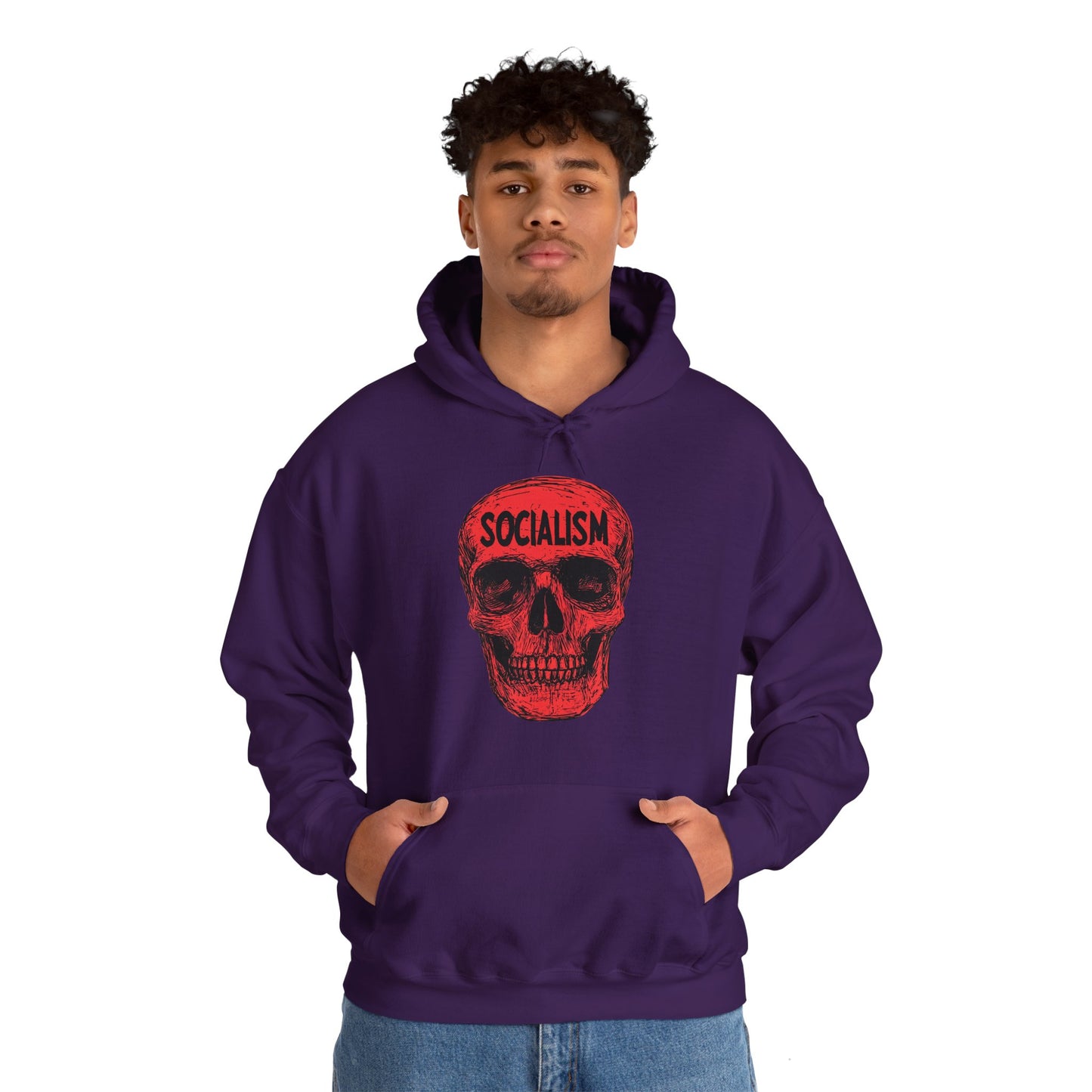 Socialism Means Death Unisex Heavy Blend™ Hooded Sweatshirt