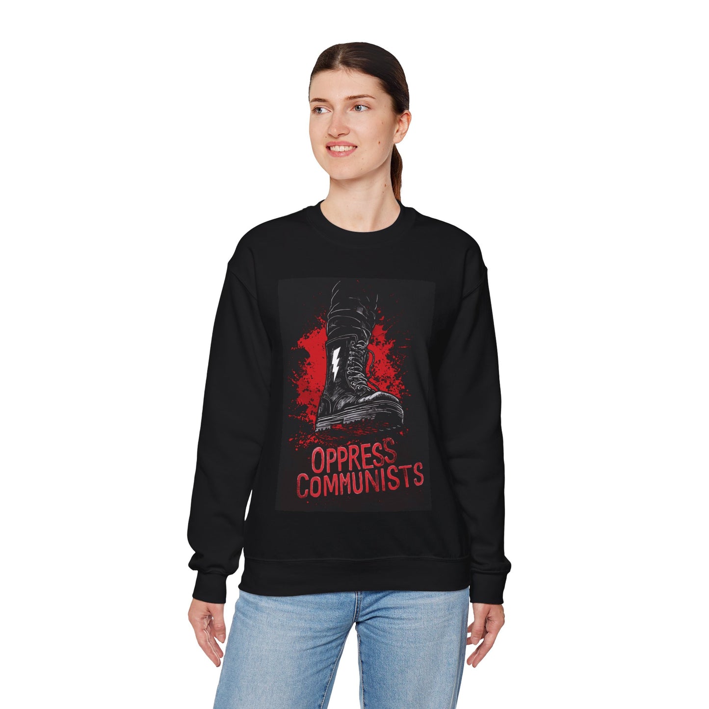 Oppress Communists Unisex Heavy Blend™ Crewneck Sweatshirt